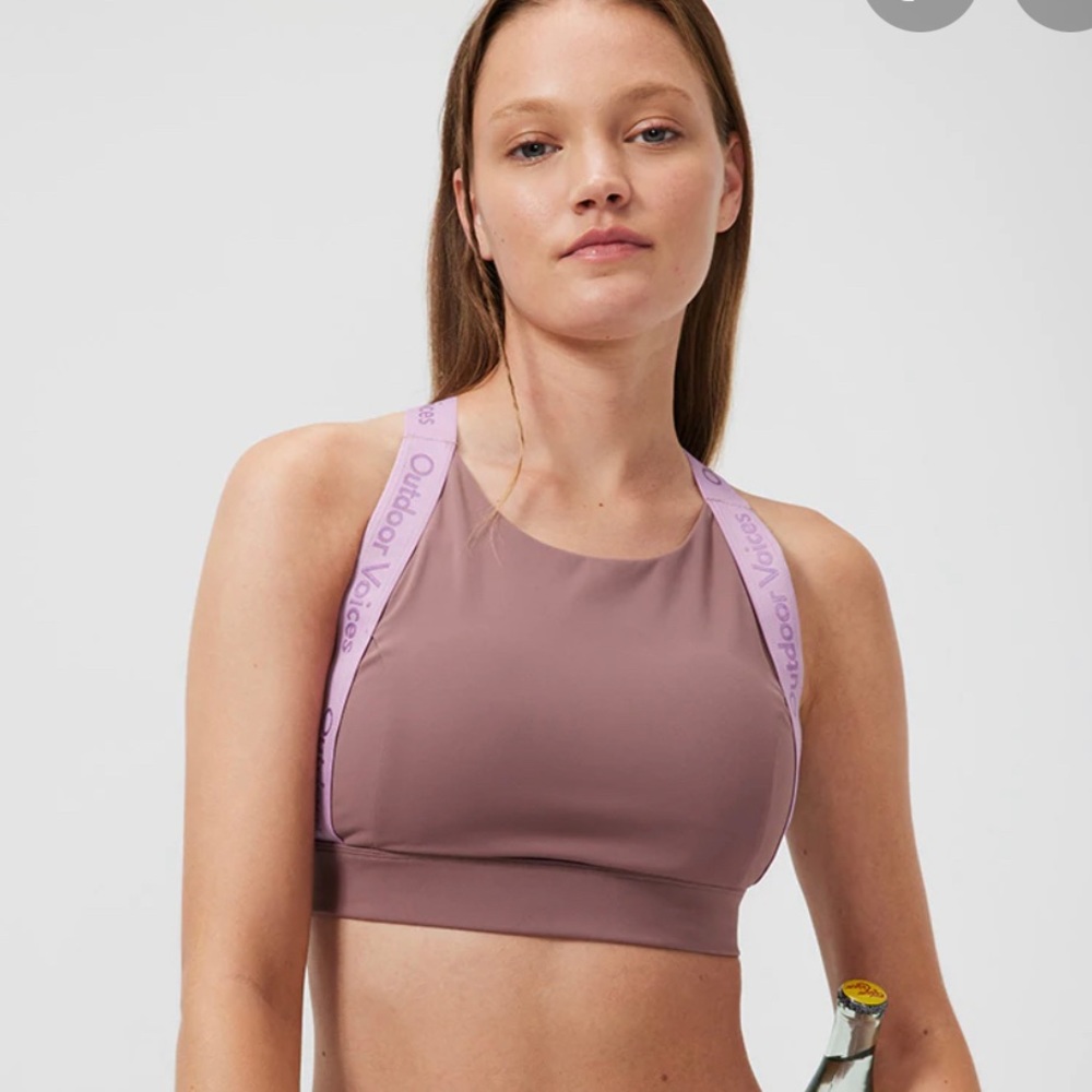 NWOT OV snacks bra deep taupe